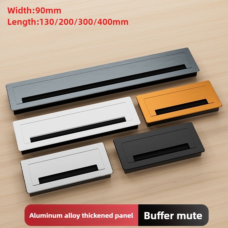 Furniture Hardware Outlet - 1 pièce Passant de câble rectangulaire