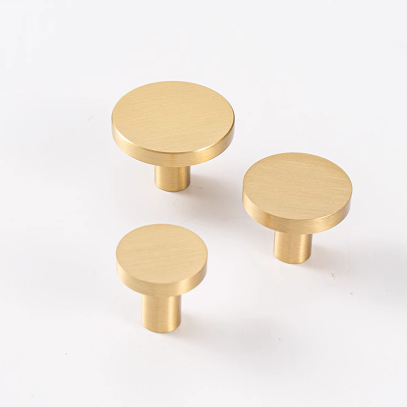 Drawer Pull Gold - Boutons de tiroir ronds en laiton