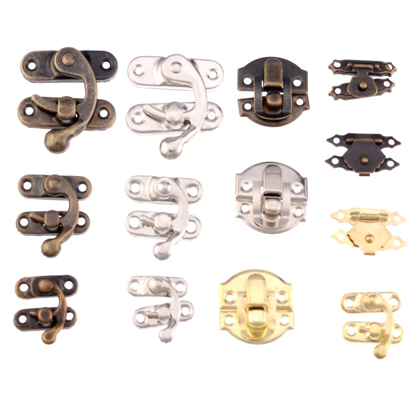 Furniture Hook Hardware - Serrure en métal antique, moraillons décoratifs,