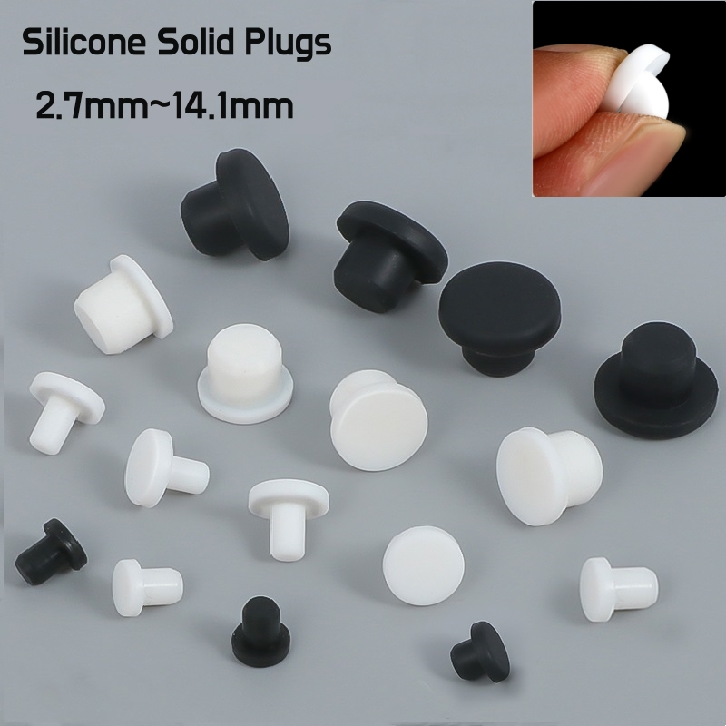 Furniture Screw Type - Bouchons d'obturation en silicone noir et