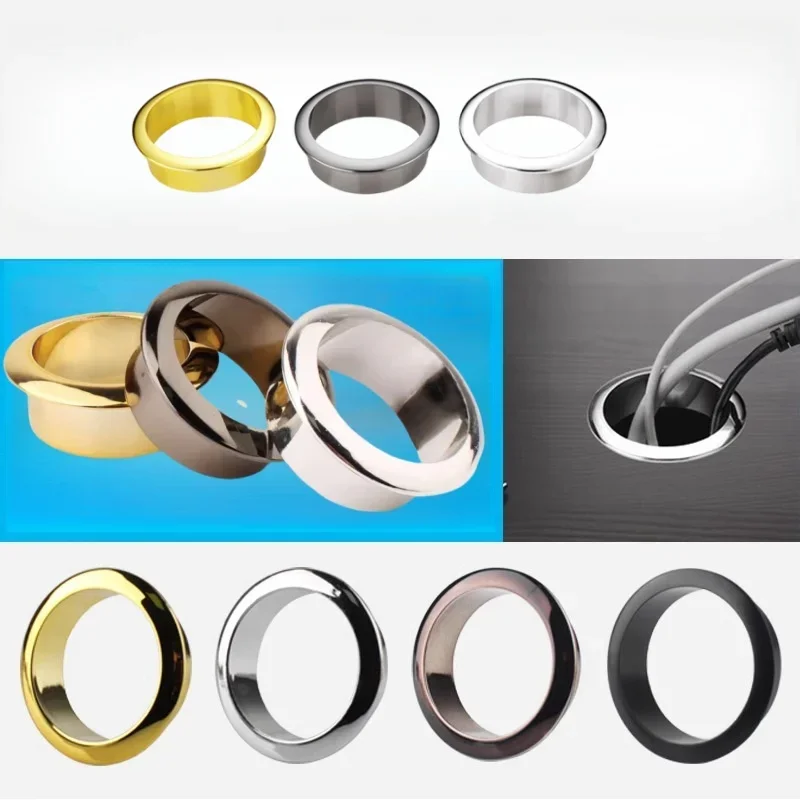 Furniture Hardware Outlet - Couvercle de prise ronde en alliage,