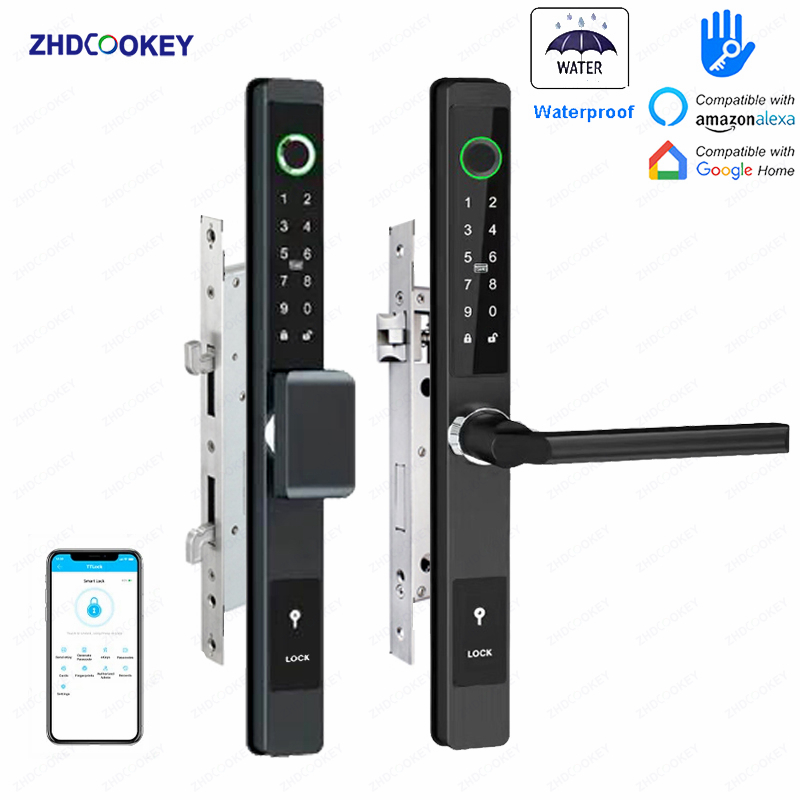 Furniture Sliding Door Hardware - Serrure de porte numérique biométrique ZHDCOOKEY,