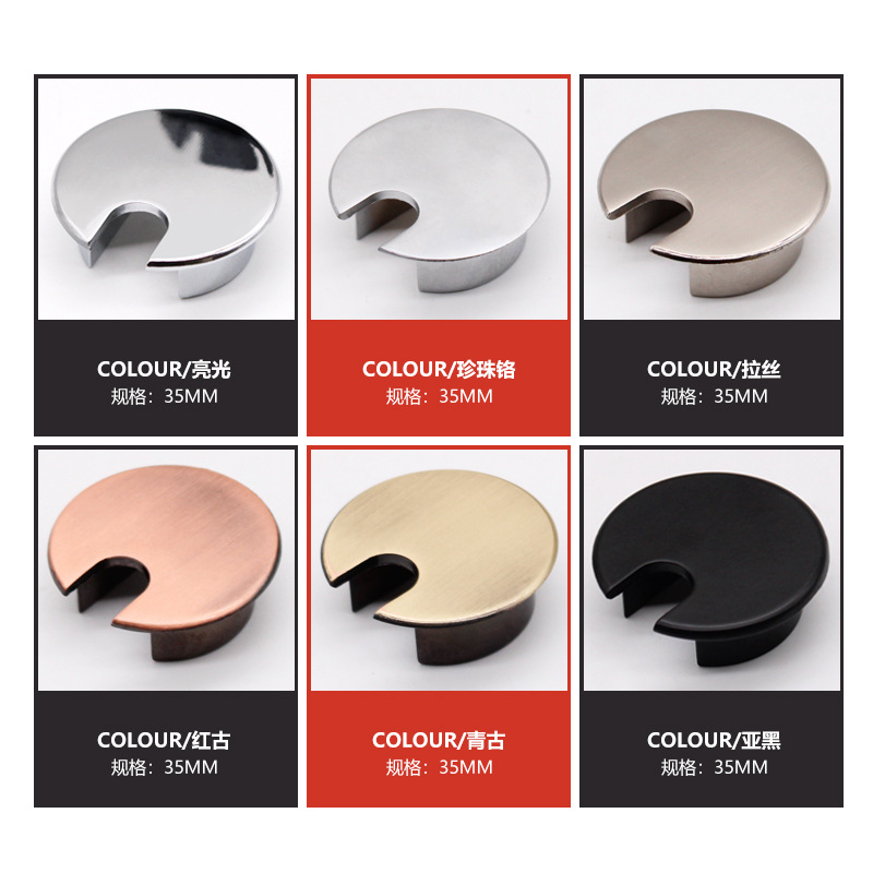 Porte-Câble Rond en Alliage de - Furniture Hardware Outlet avis et prix
