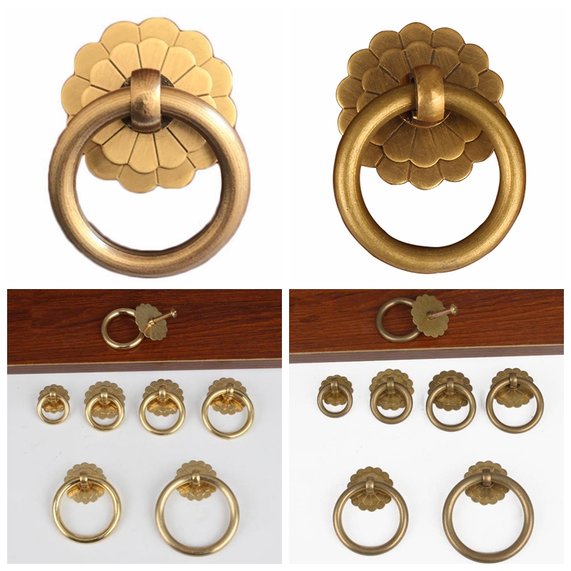 Boutons d'anneau d'armoire en  - Drawer Pull Gold avis et prix