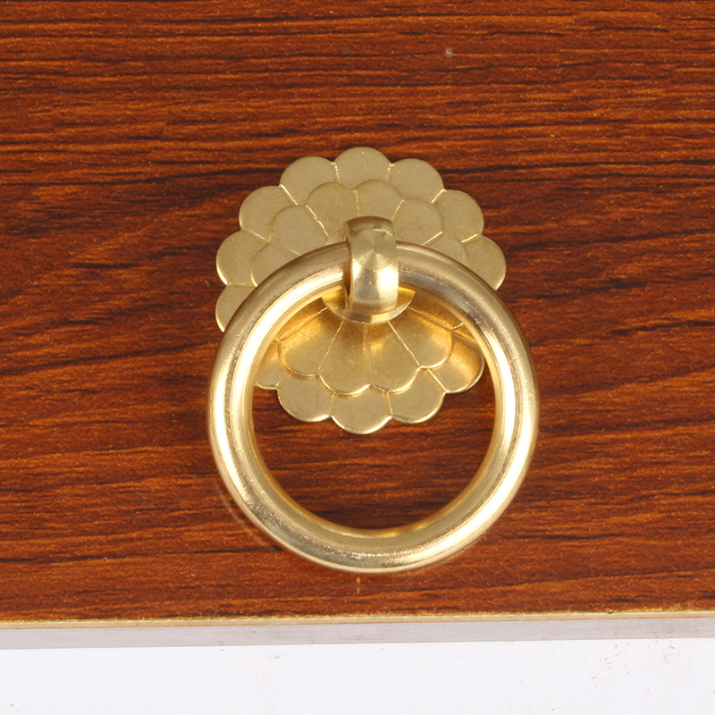 Boutons d'anneau d'armoire en  - Drawer Pull Gold avis et prix