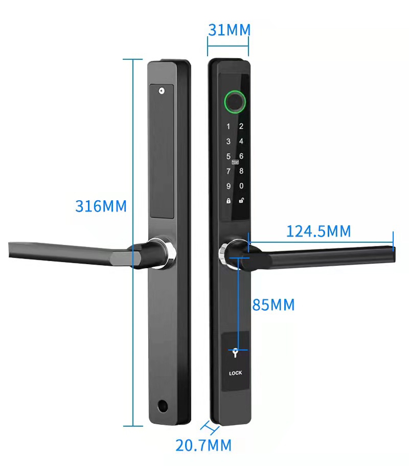 Serrure de porte numérique bio - Furniture Sliding Door Hardware avis et prix