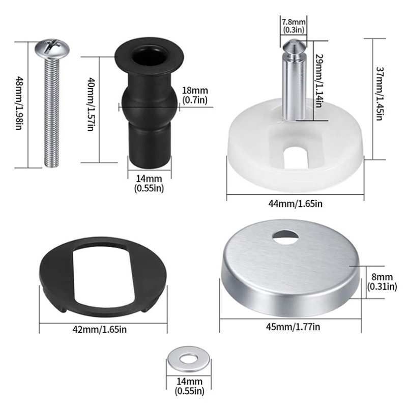 Lot de 2 charnières de fixatio - Furniture Screw Type avis et prix
