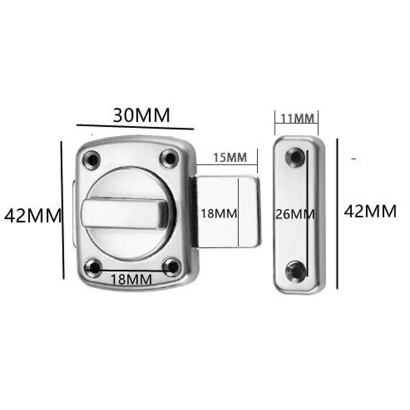 Loquet de porte antivol en mét - Furniture Sliding Door Hardware avis et prix