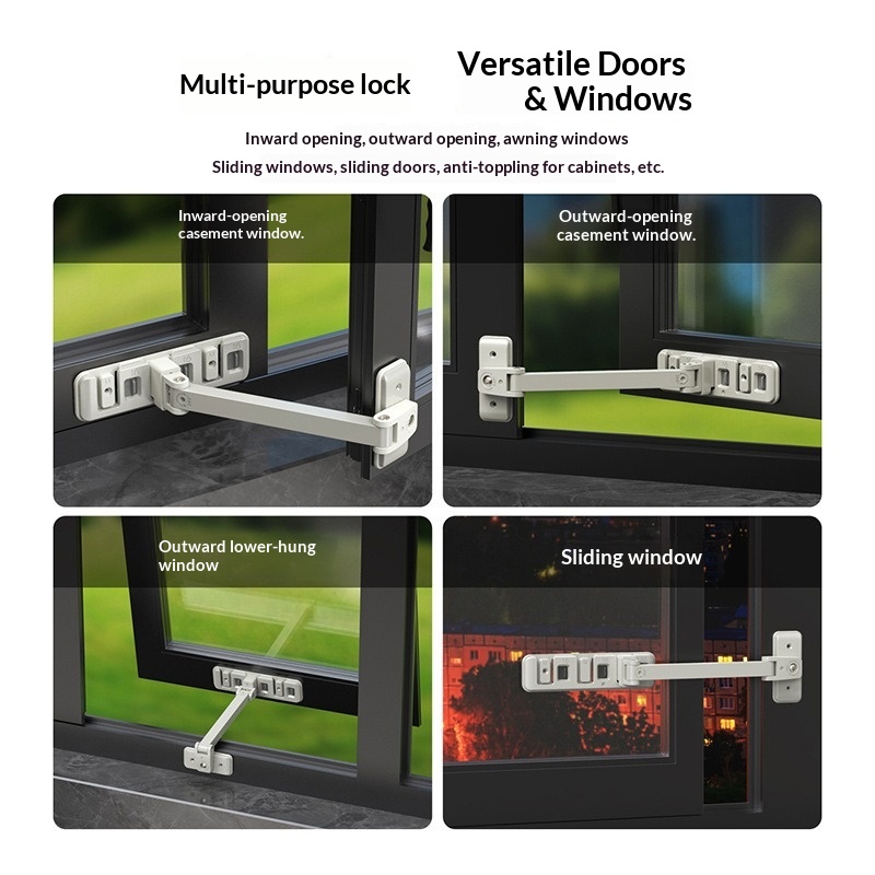 Verrou de sécurité réglable po - Furniture Sliding Door Hardware avis et prix