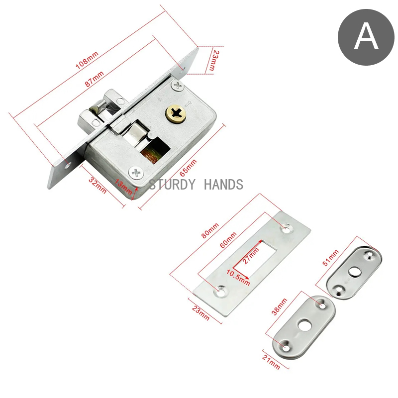 Serrure à broche en alliage po - Furniture Sliding Door Hardware avis et prix