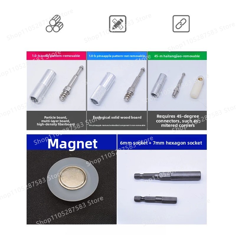 Connecteur invisible solide 2- - Furniture Screw Type avis et prix